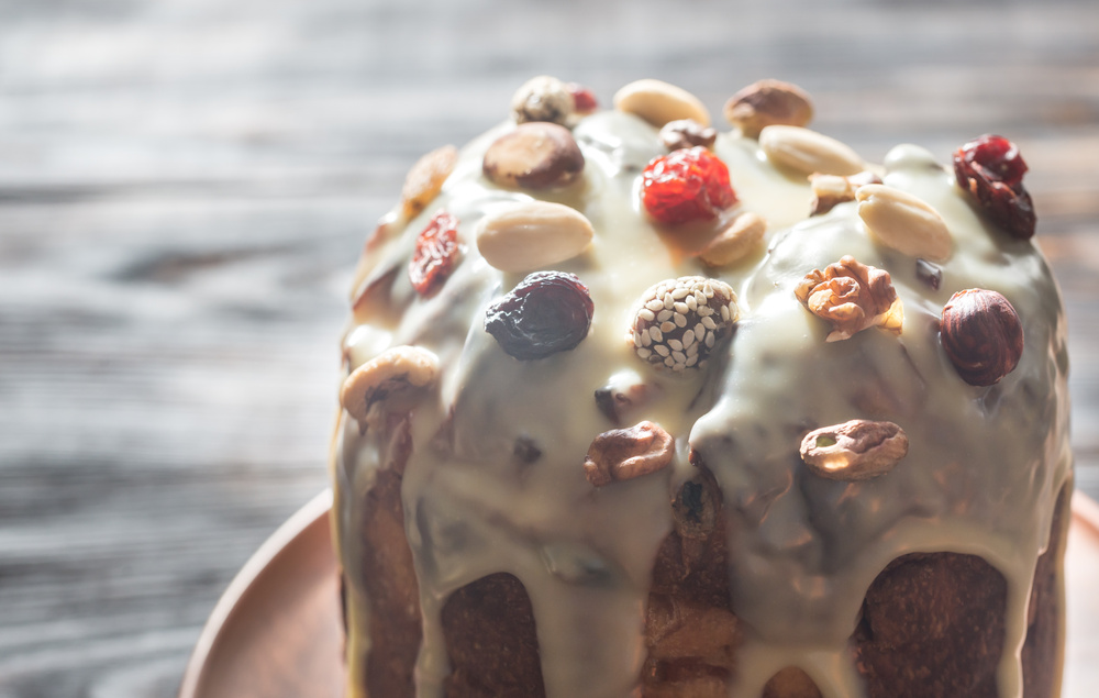 Closeup of Homemade Panettone